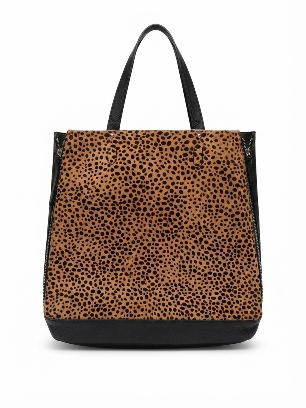 Sanctuary Leopard-Print Hobo with Black Trim